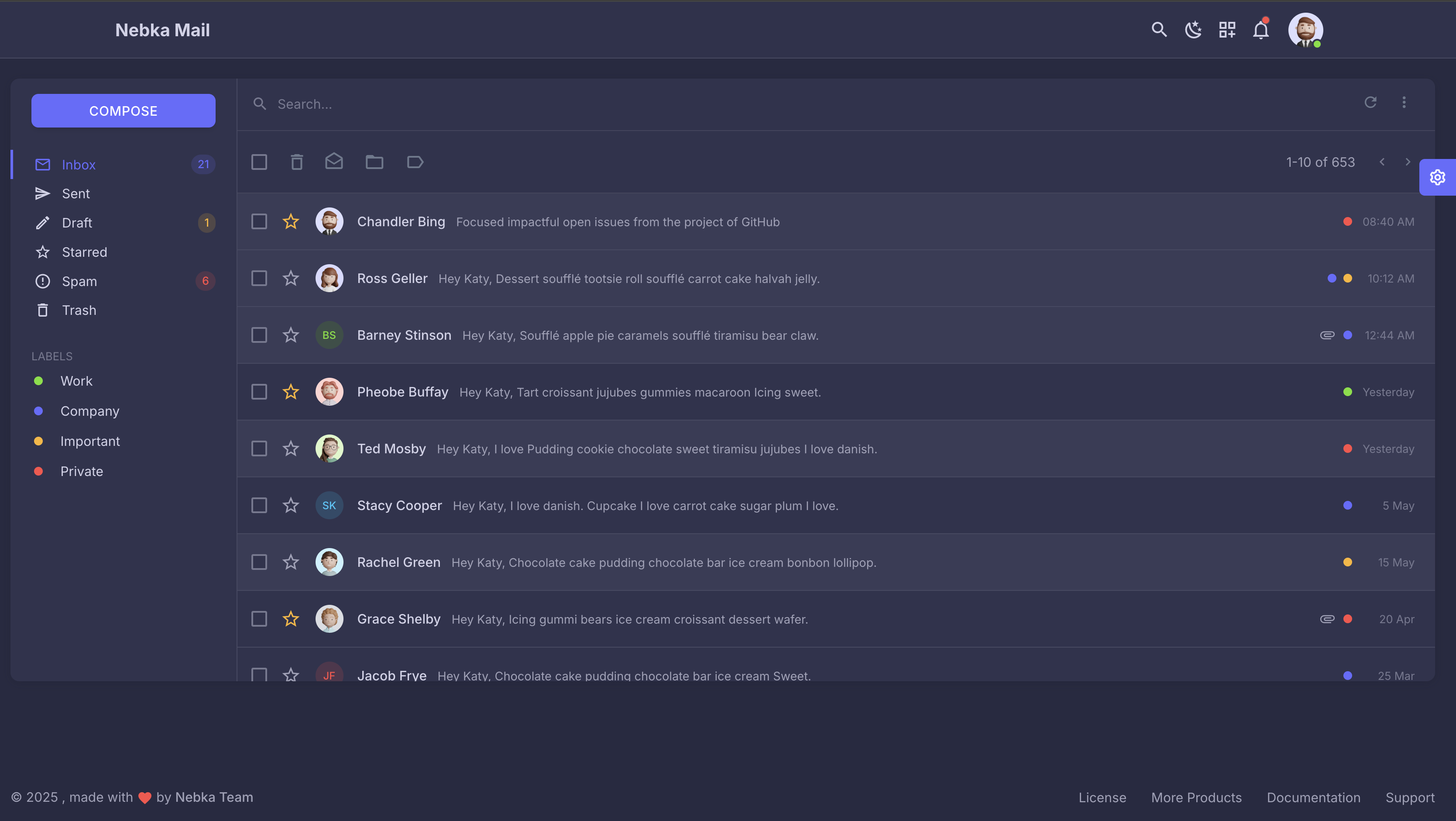 Nebka Mail App Preview
